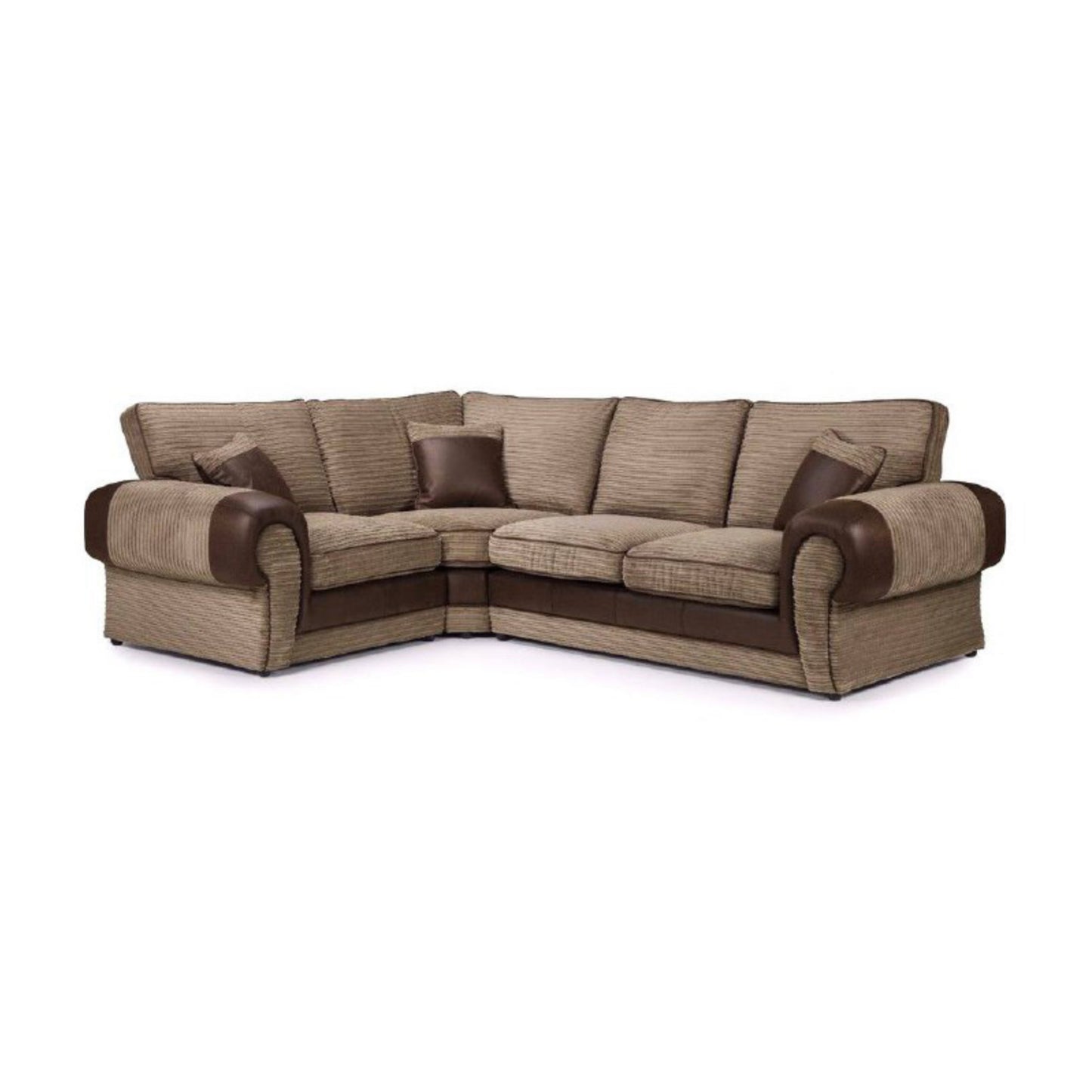 Berlin L-Shaped Full Back Mixed Fabric Sofa