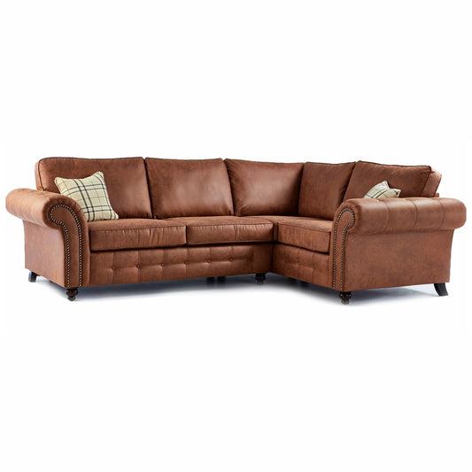 Oakland Leather 4 Seater Corner Sofa