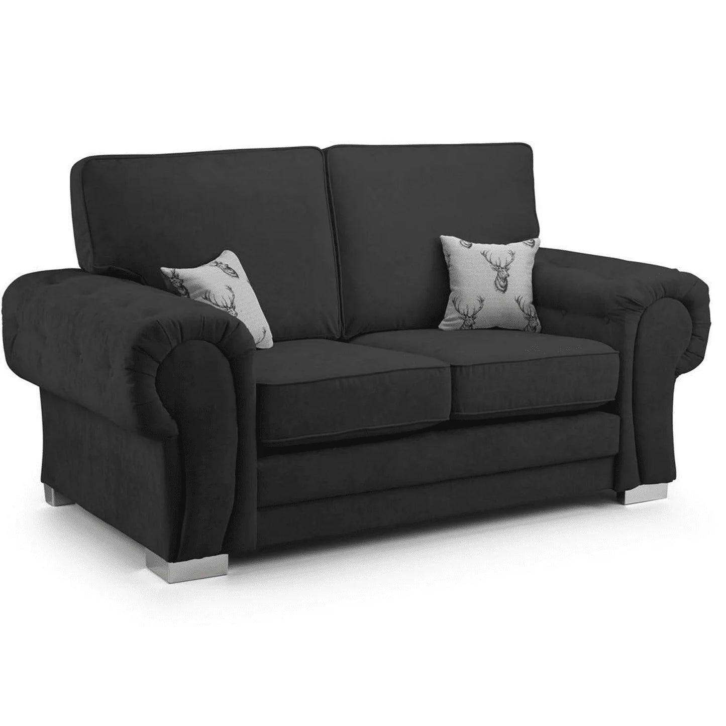 Verona Chesterfield 2 Seater Fabric Full Back Sofa