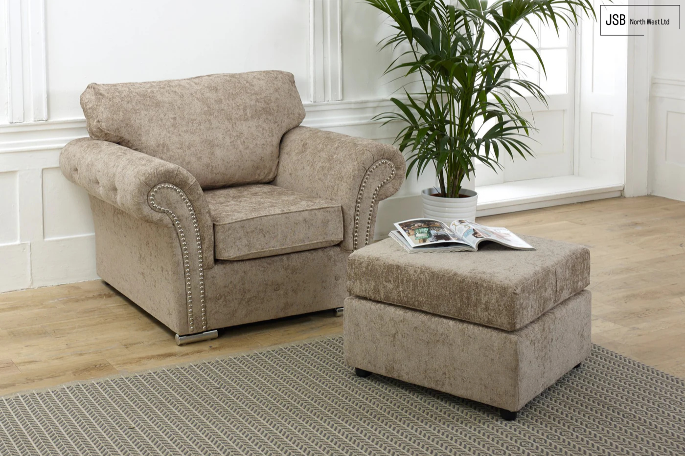 Graceland 3+2+1 Sofa Full Back Alaska Mink