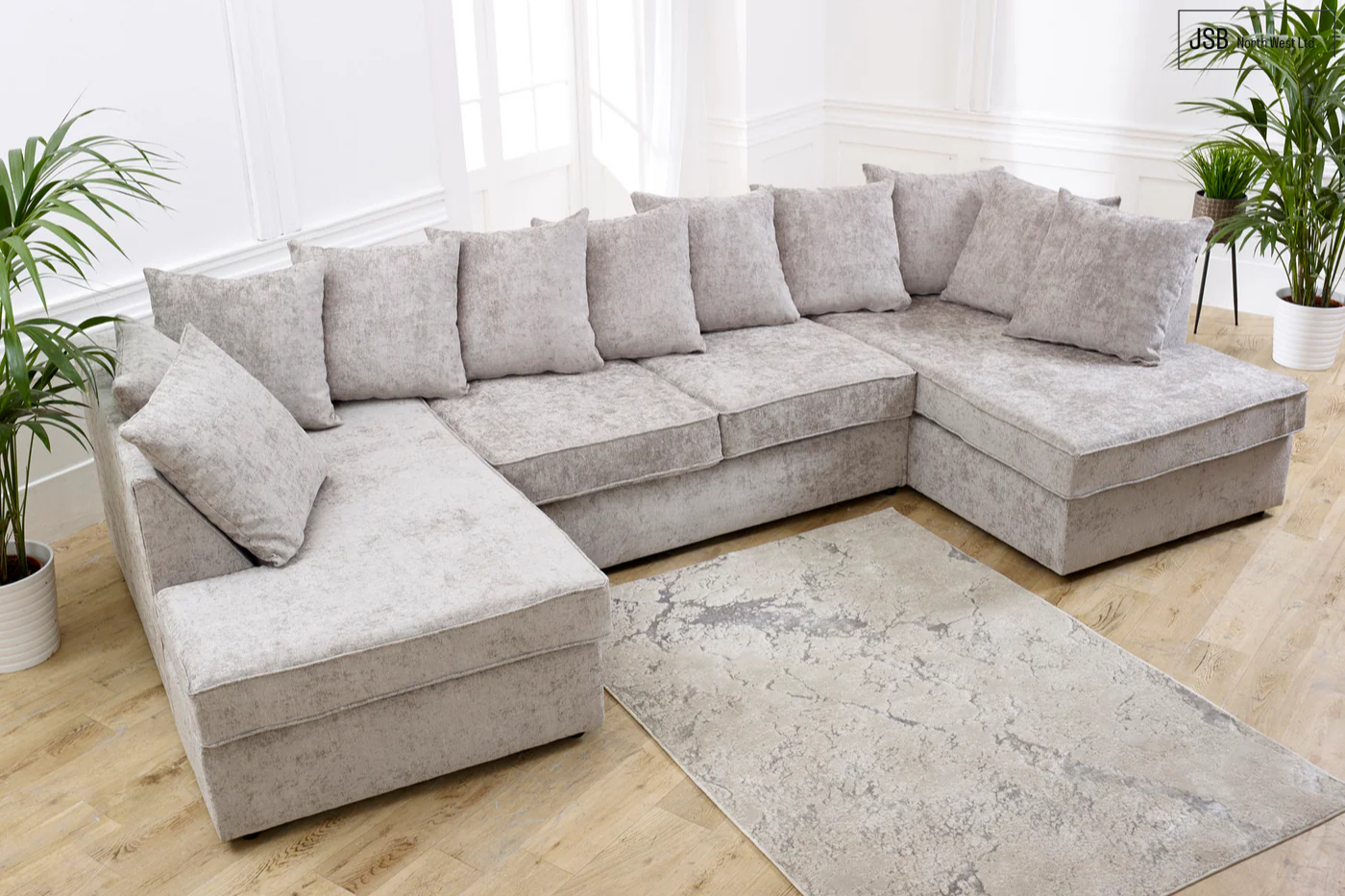 Meridian U-Shaped Scatter Back Sofa