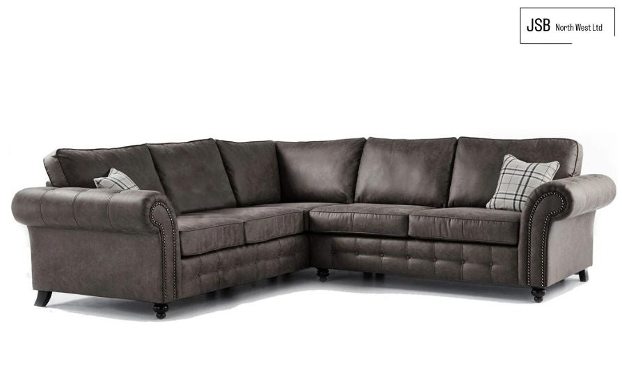 OAKLAND LEATHER SOFA SUITE 2C1 & 1C2