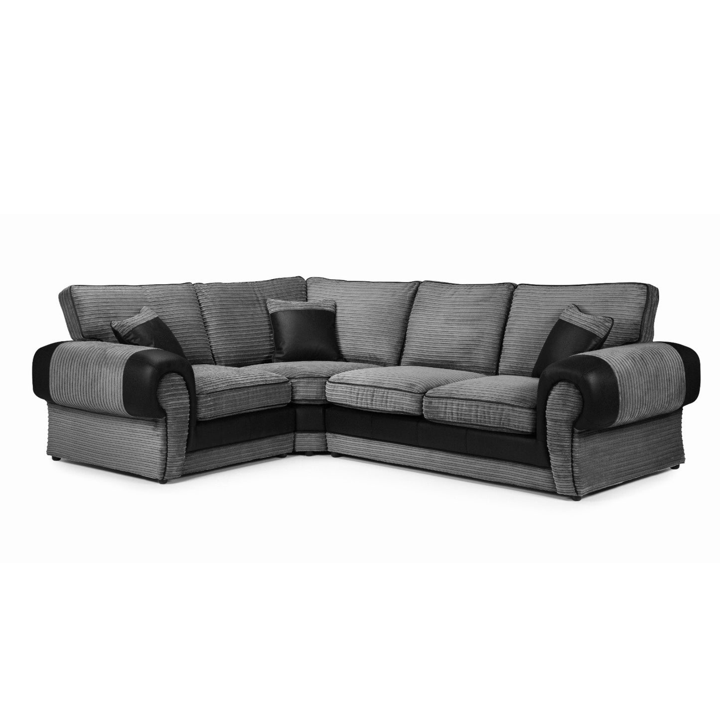 Berlin L-Shaped Full Back Mixed Fabric Sofa
