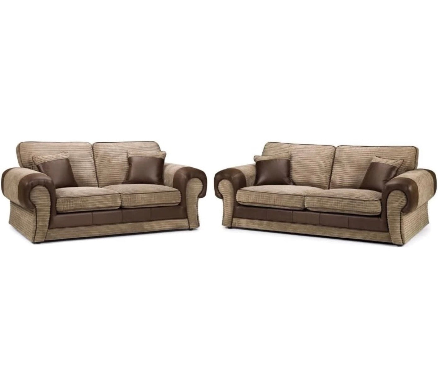 Berlin 3+2 Full Back Mixed Fabric Sofa Suite