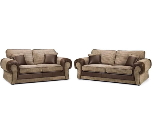 Berlin 3+2 Full Back Mixed Fabric Sofa Suite
