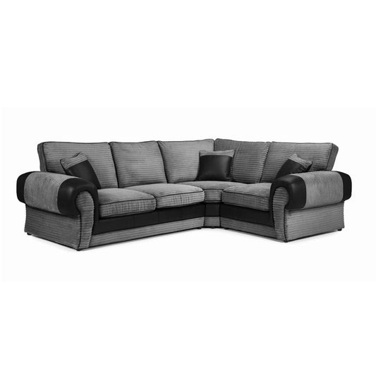 Berlin L-Shaped Full Back Mixed Fabric Sofa