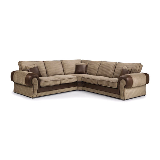 Berlin Corner Full Back Mixed Fabric Sofa Suite