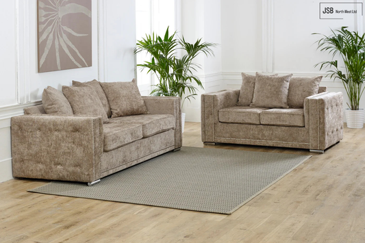 Nebraska 3+2 Sofa Scatter Back Alaska Mink