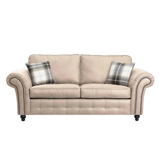 Oakland Leather 3 Seater Sofa (Marble)