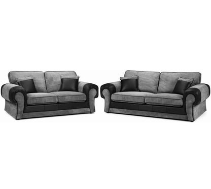 Berlin 3+2 Full Back Mixed Fabric Sofa Suite