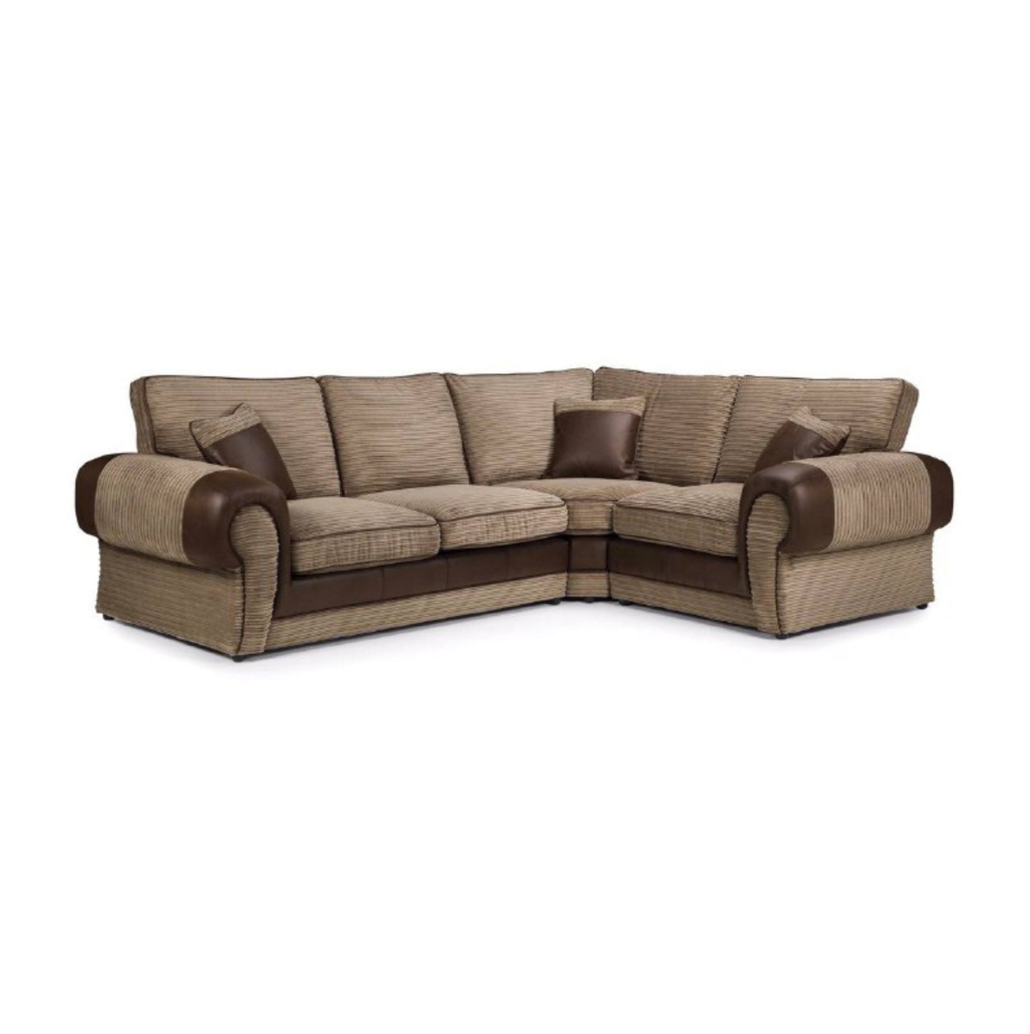 Berlin L-Shaped Full Back Mixed Fabric Sofa