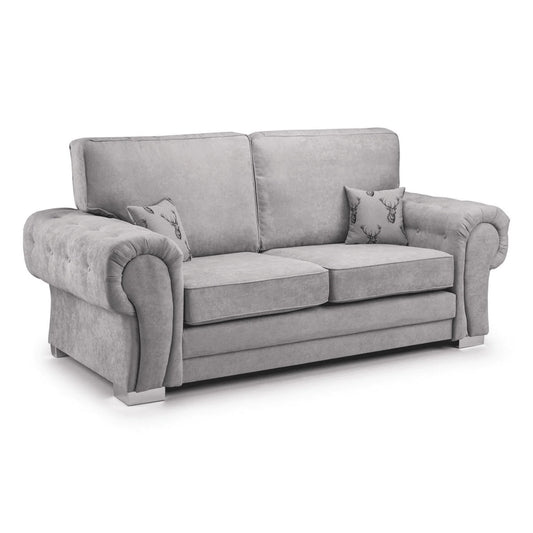 Verona Chesterfield 3 Seater Fabric Full Back Sofa