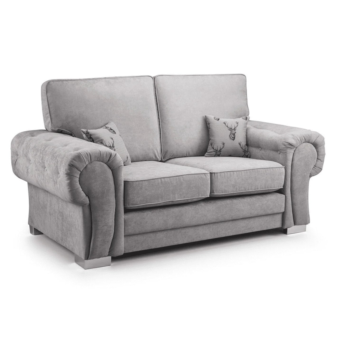 Verona Chesterfield 2 Seater Fabric Full Back Sofa