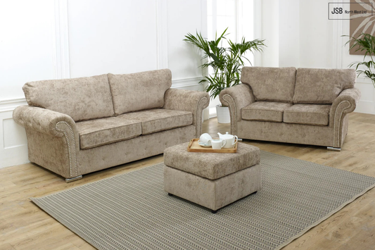 Maryline Full Back 3+2 Fabric Sofa Set