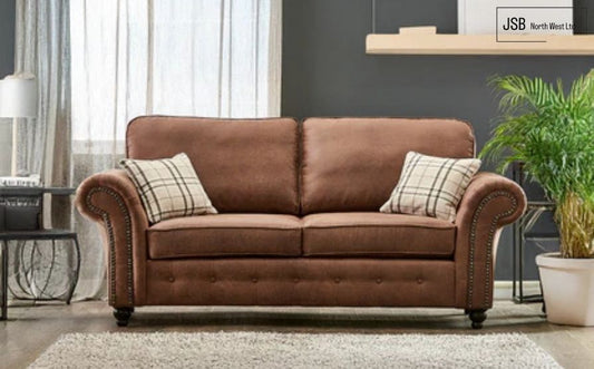 AKLAND CORNER 3+2 LEATHER SOFA SUITE